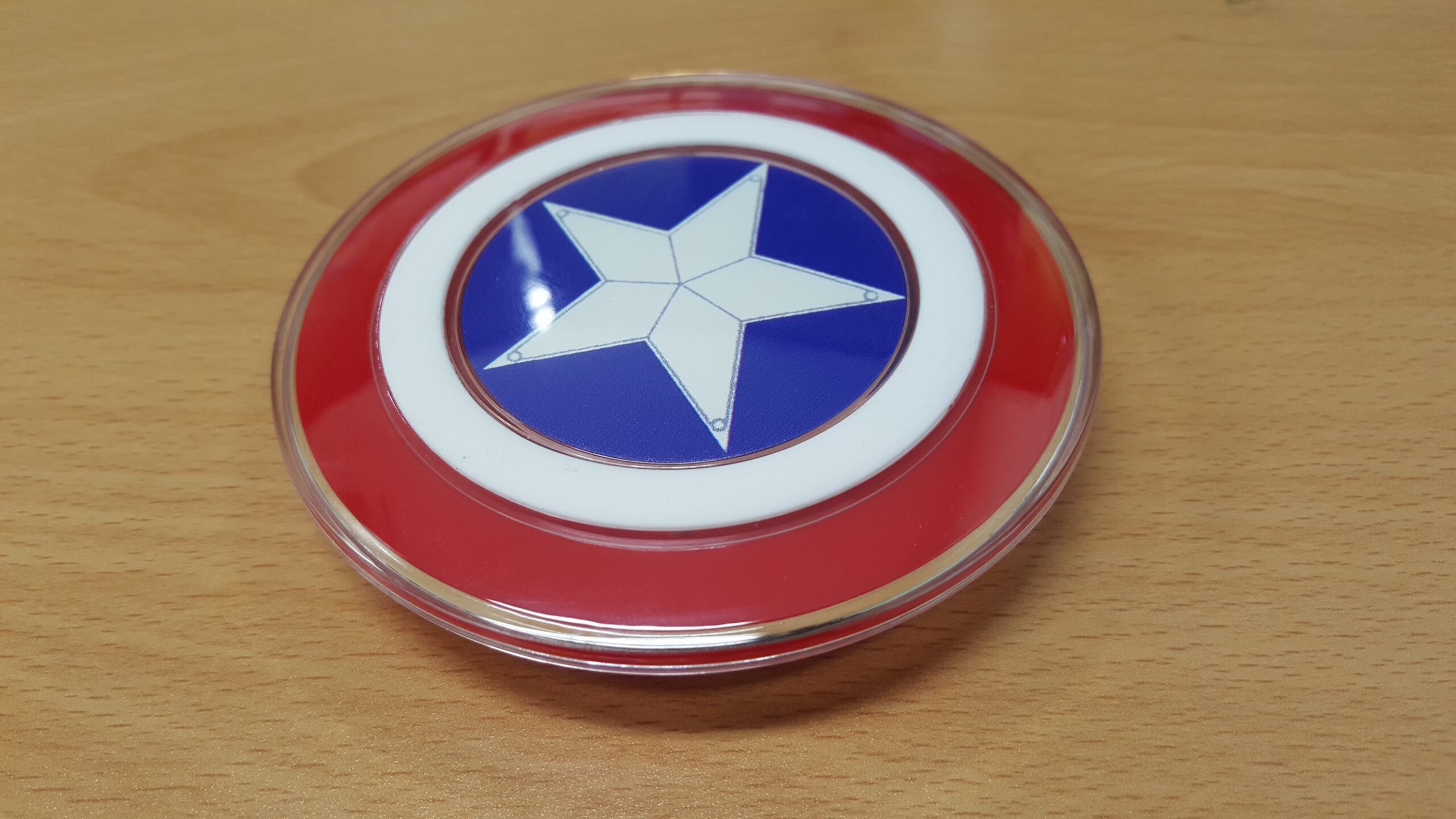 알리발 캡틴 아메리카 무선 충전기 사용기