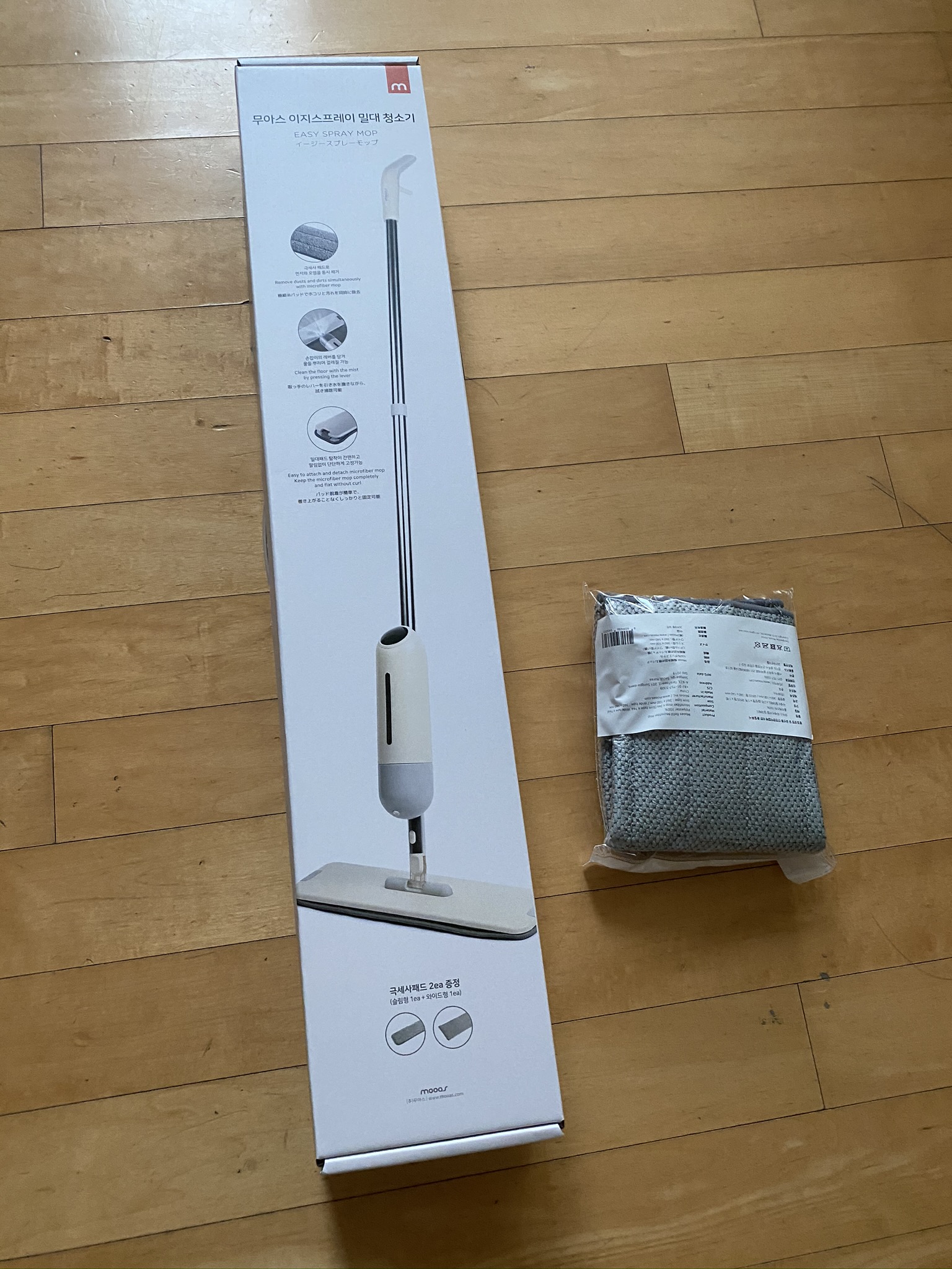 무아스 이지스프레이 밀대 청소기