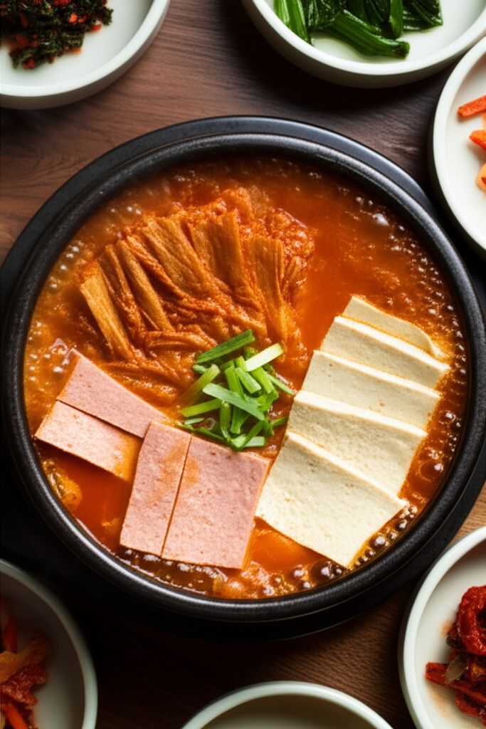 스팸 김치찌개 완성 사진